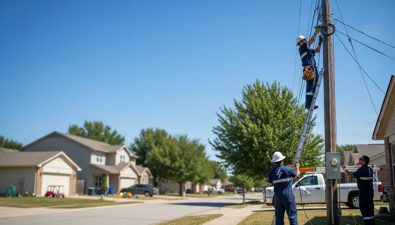 Residential electrician providing installation services in Peru, IL